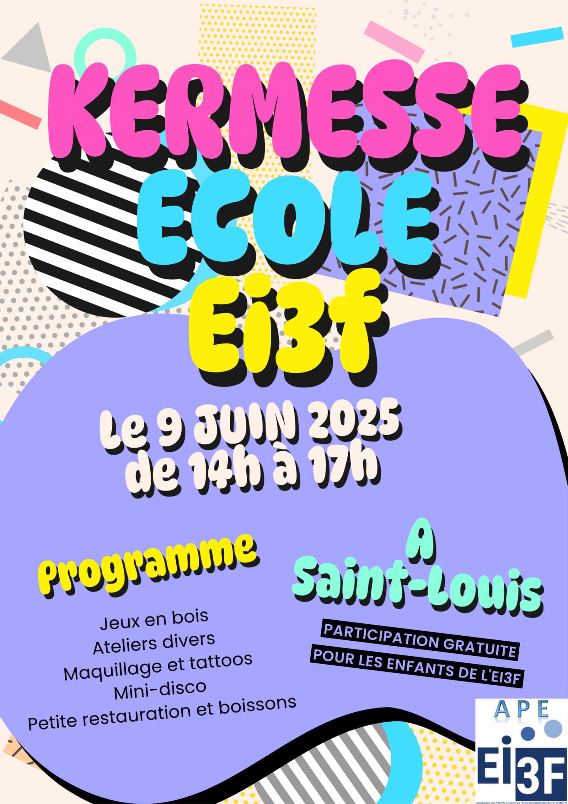 KERMESSE Ei3F – 9 JUIN 2025